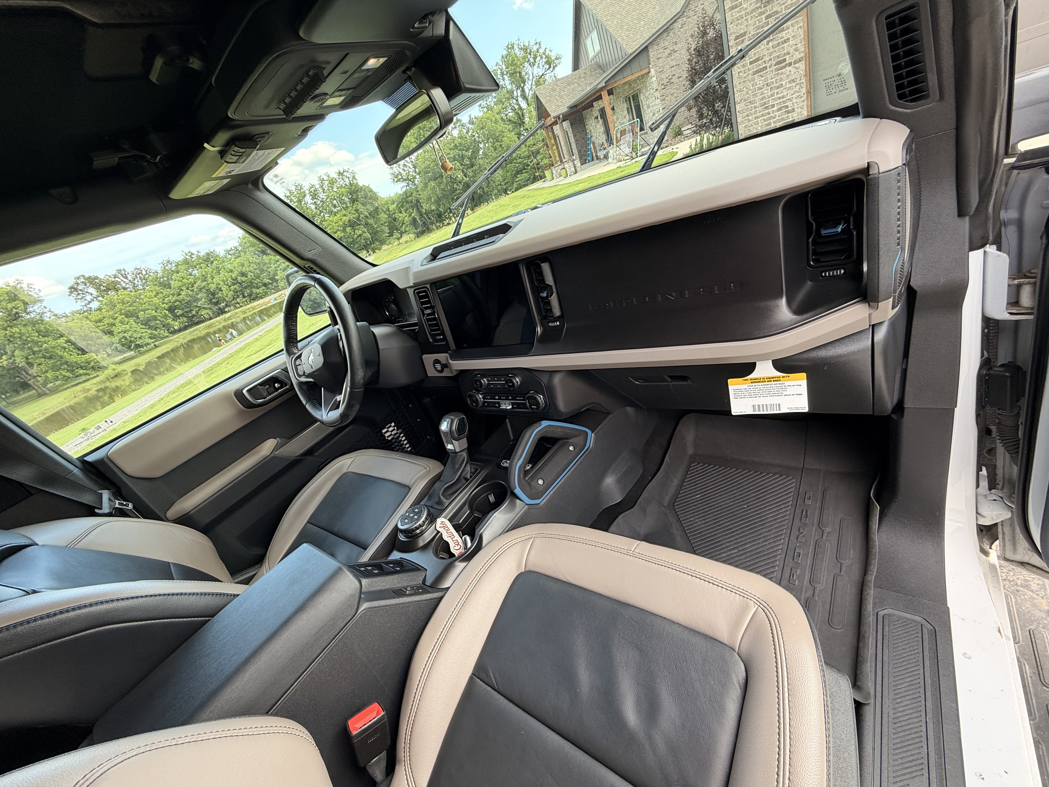 Ford Bronco interior after detail