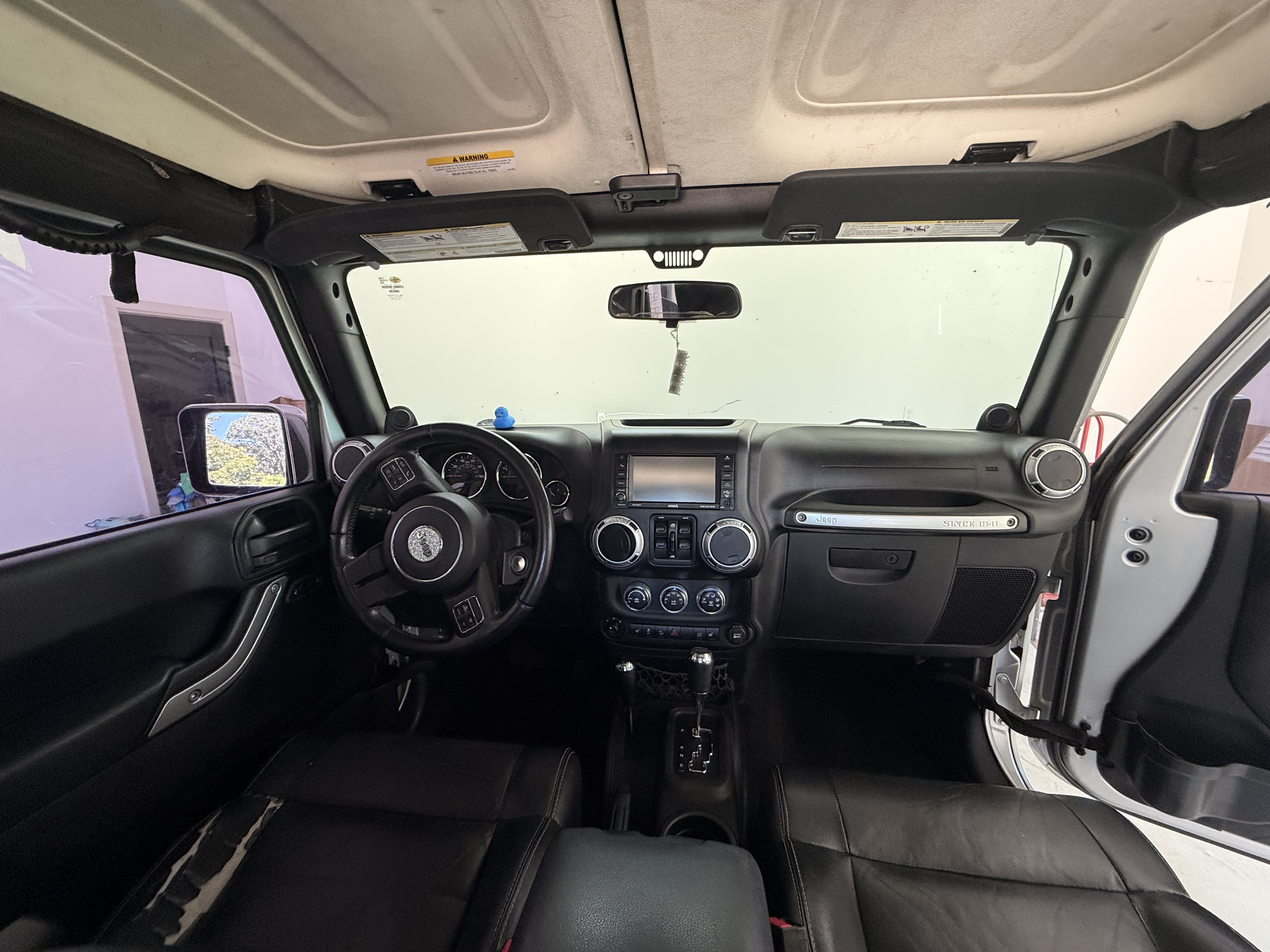 Jeep Wrangler dash after detail